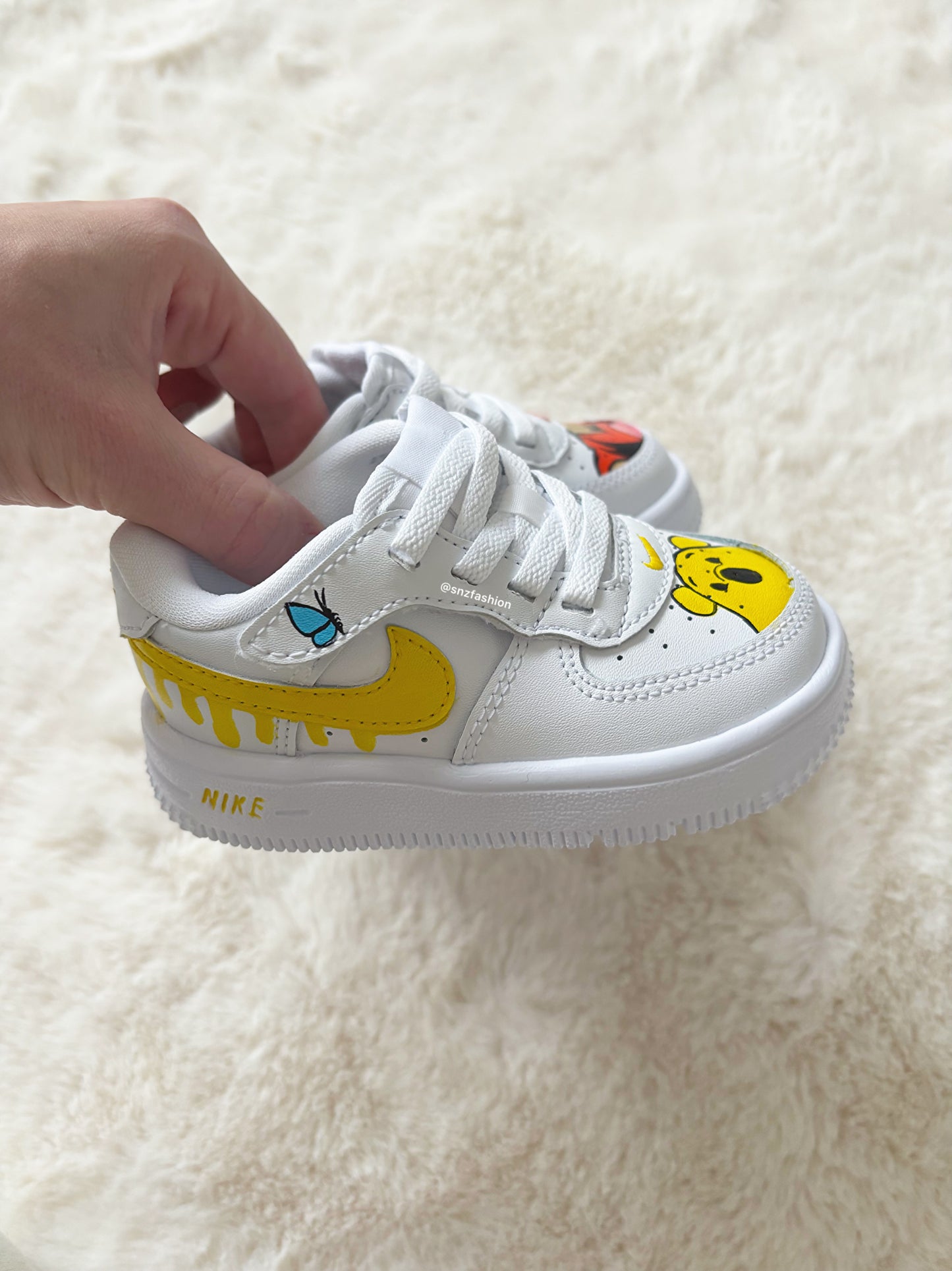 P00H BEAR x TIGGER NIKE AIR FORCE 1 EASY ON BABY/KIDS