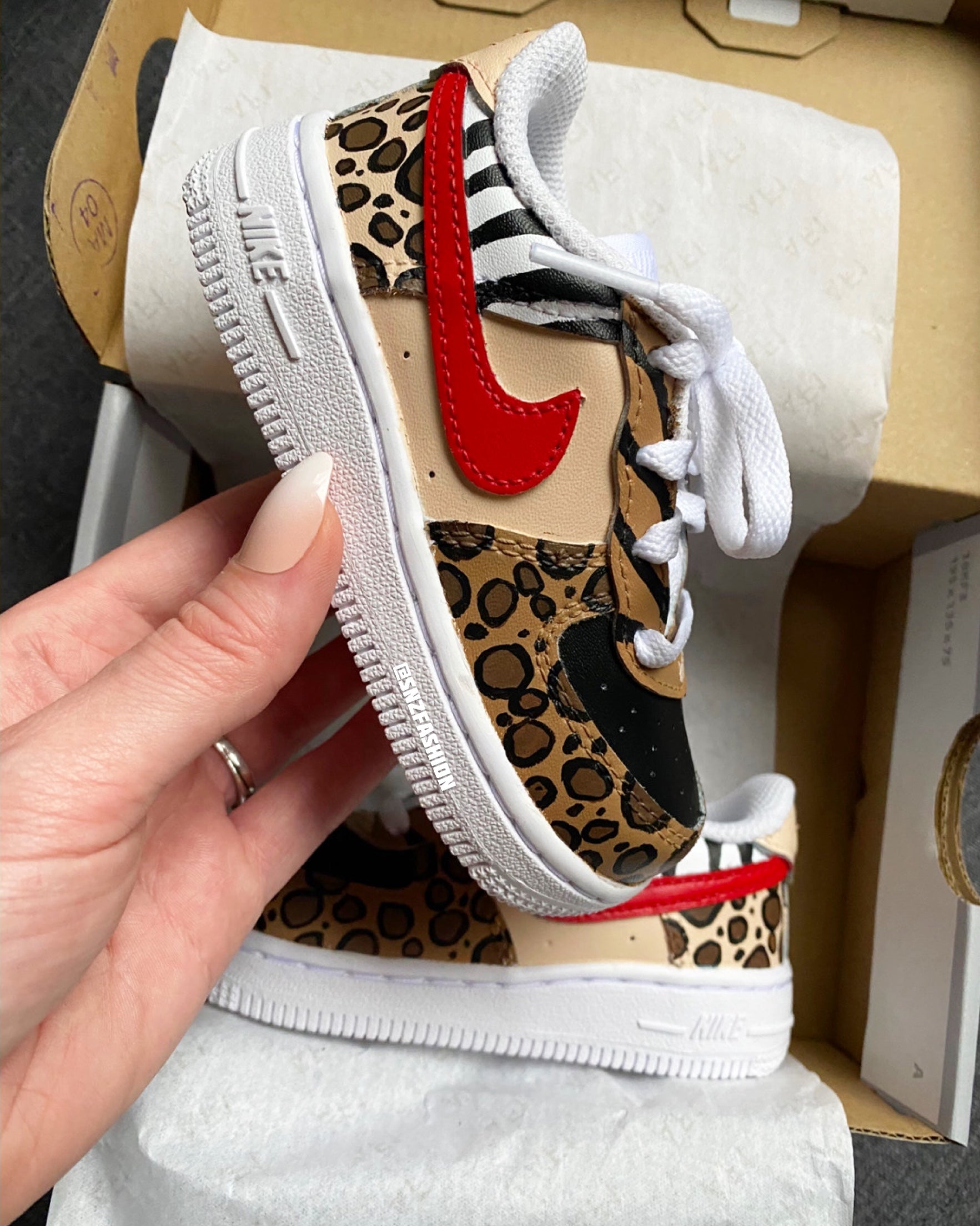 ANIMAL BABY/KIDS NIKE AIR FORCE – SNZ FASHION - Main Image