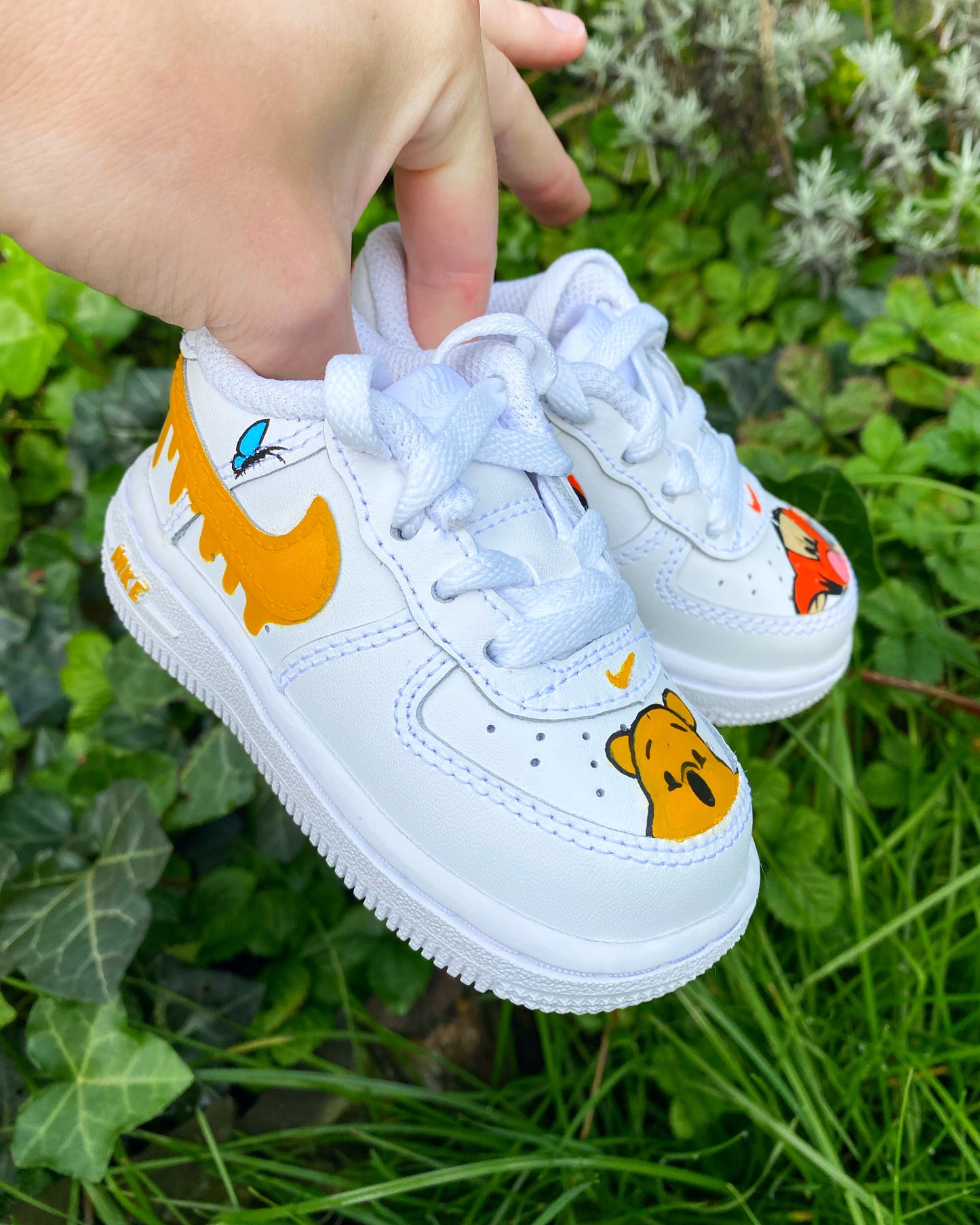 P00H BEAR x TIGGER NIKE AIR FORCE 1 EASY ON BABY/KIDS