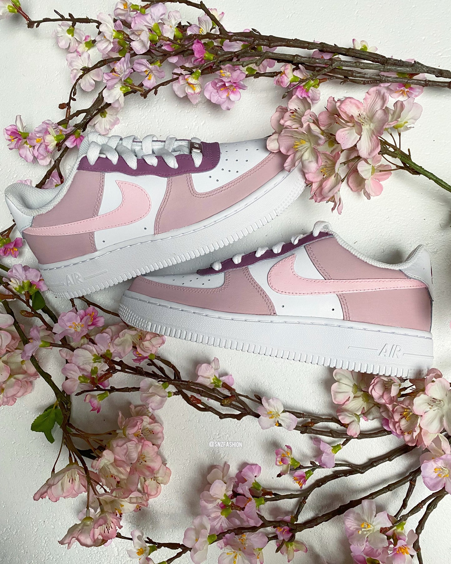 PINK BLOSSOM NIKE AIR FORCE 1'S