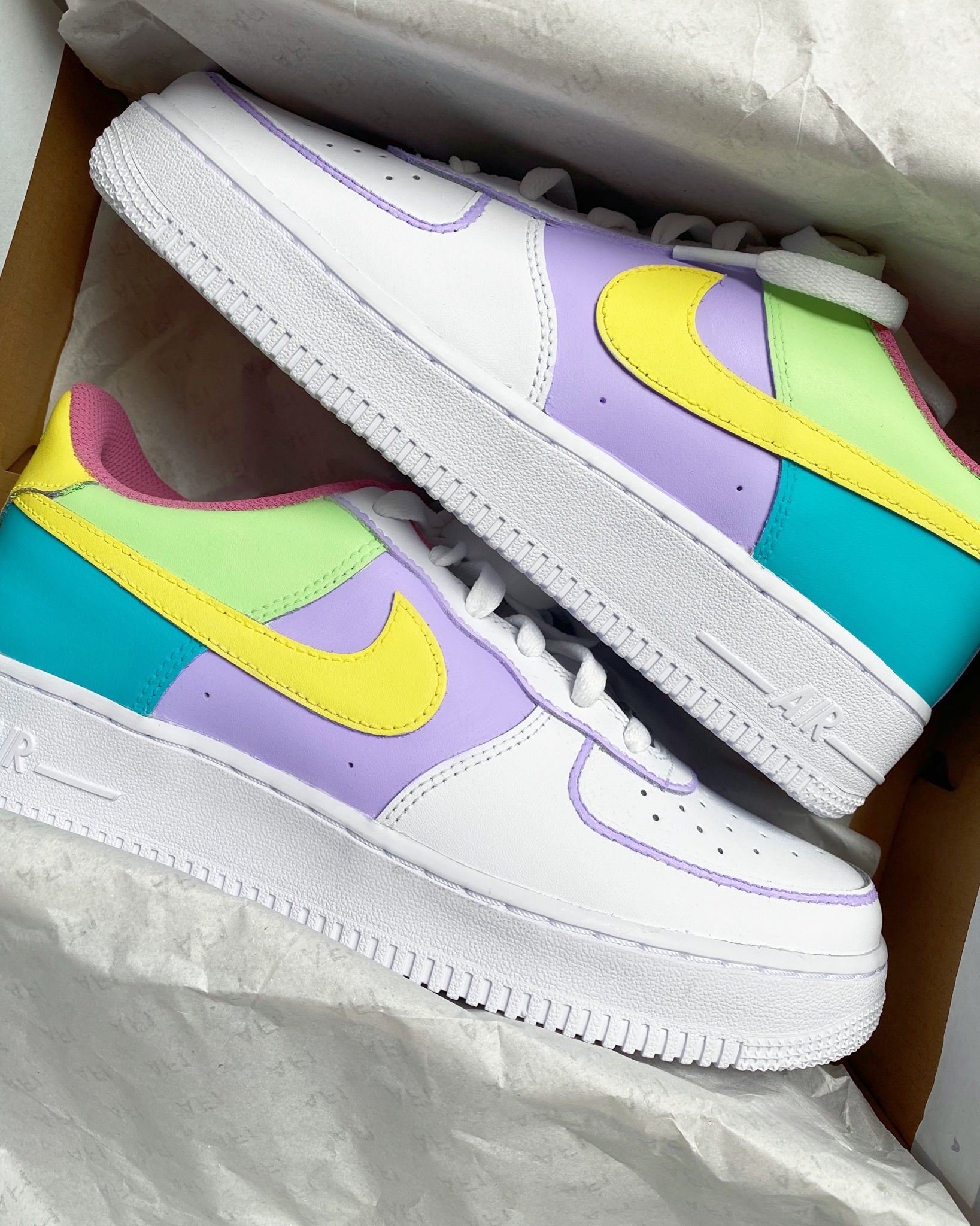 Nike air force 1 rainbow shoes Clearance