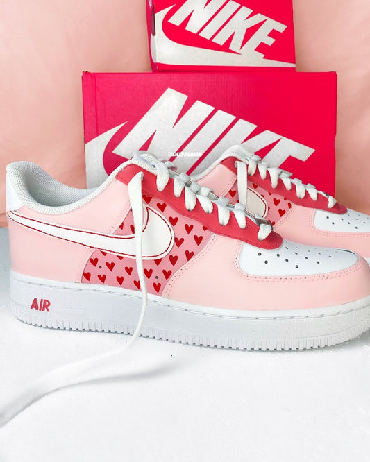 PASTEL HEARTS NIKE AIR FORCE 1'S (BABY/KIDS)