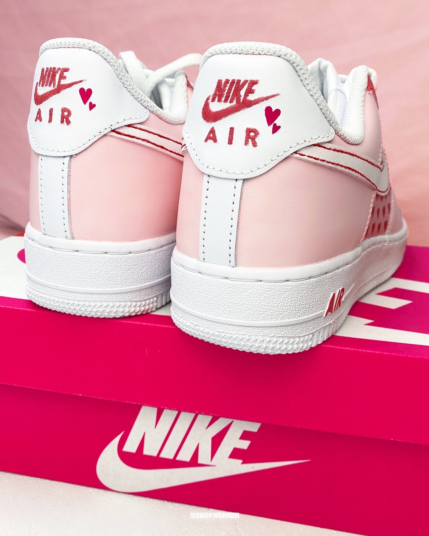 PASTEL HEARTS NIKE AIR FORCE 1'S (BABY/KIDS)