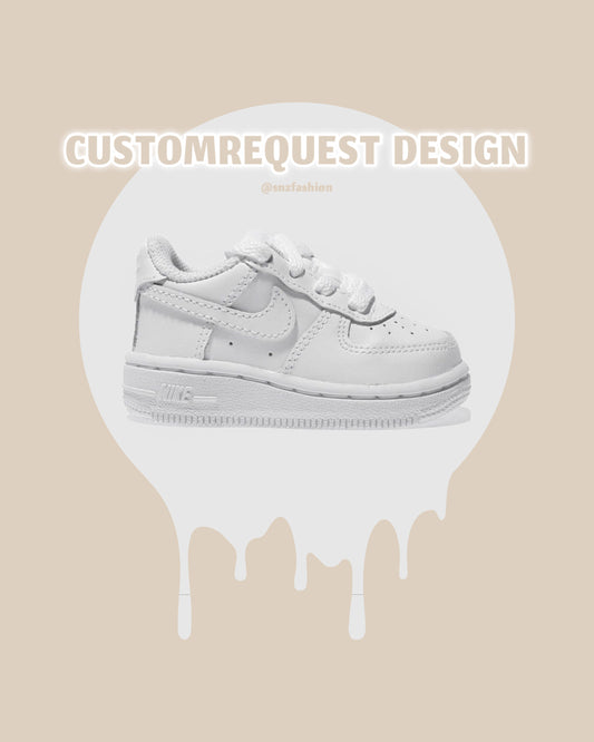 CUSTOMREQUEST SNEAKERS BABY/KIDS NIKE AIR FORCE 1’S