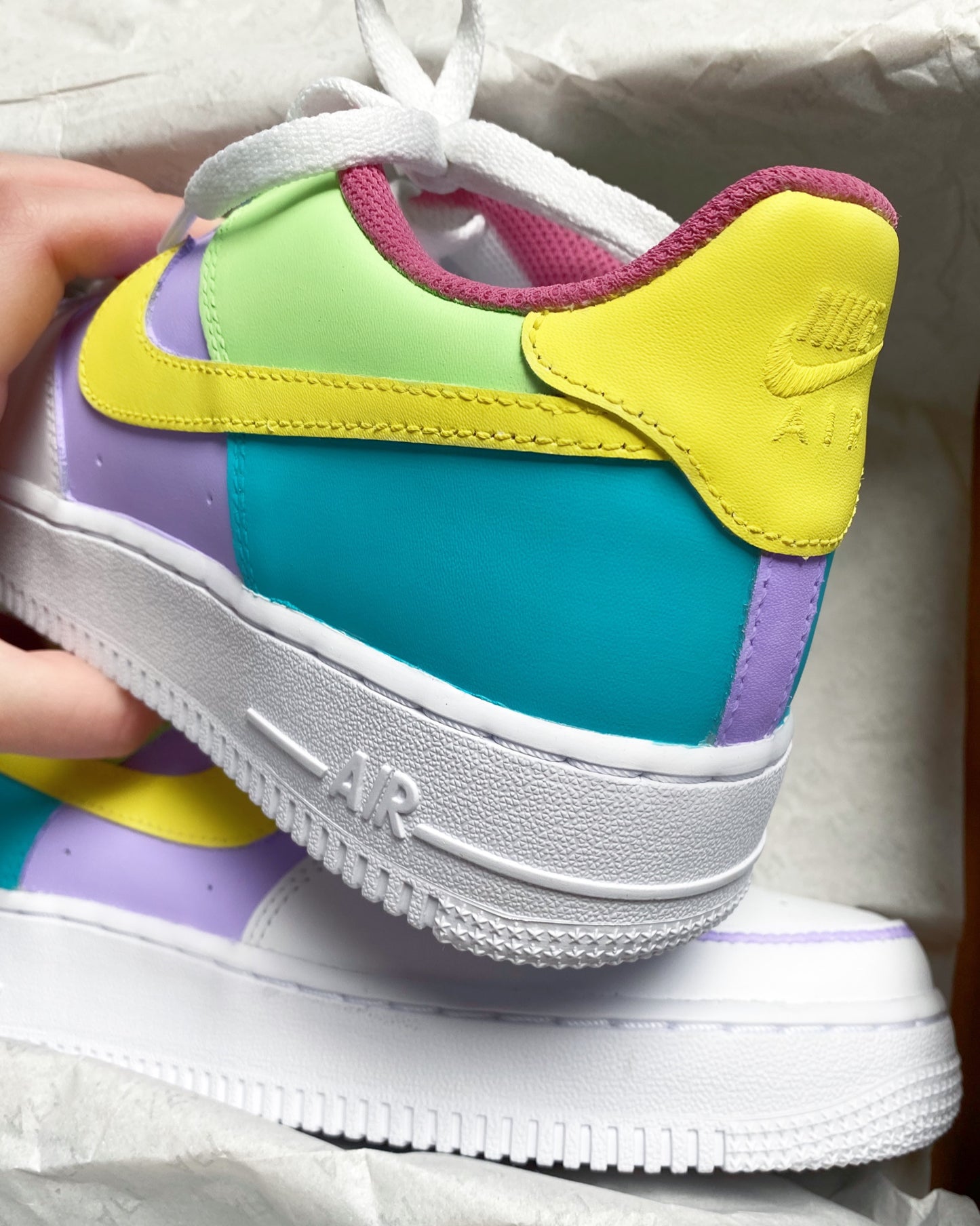 IN STOCK! RAINBOW NIKE AIR FORCE 1(SIZE EU 38,5)