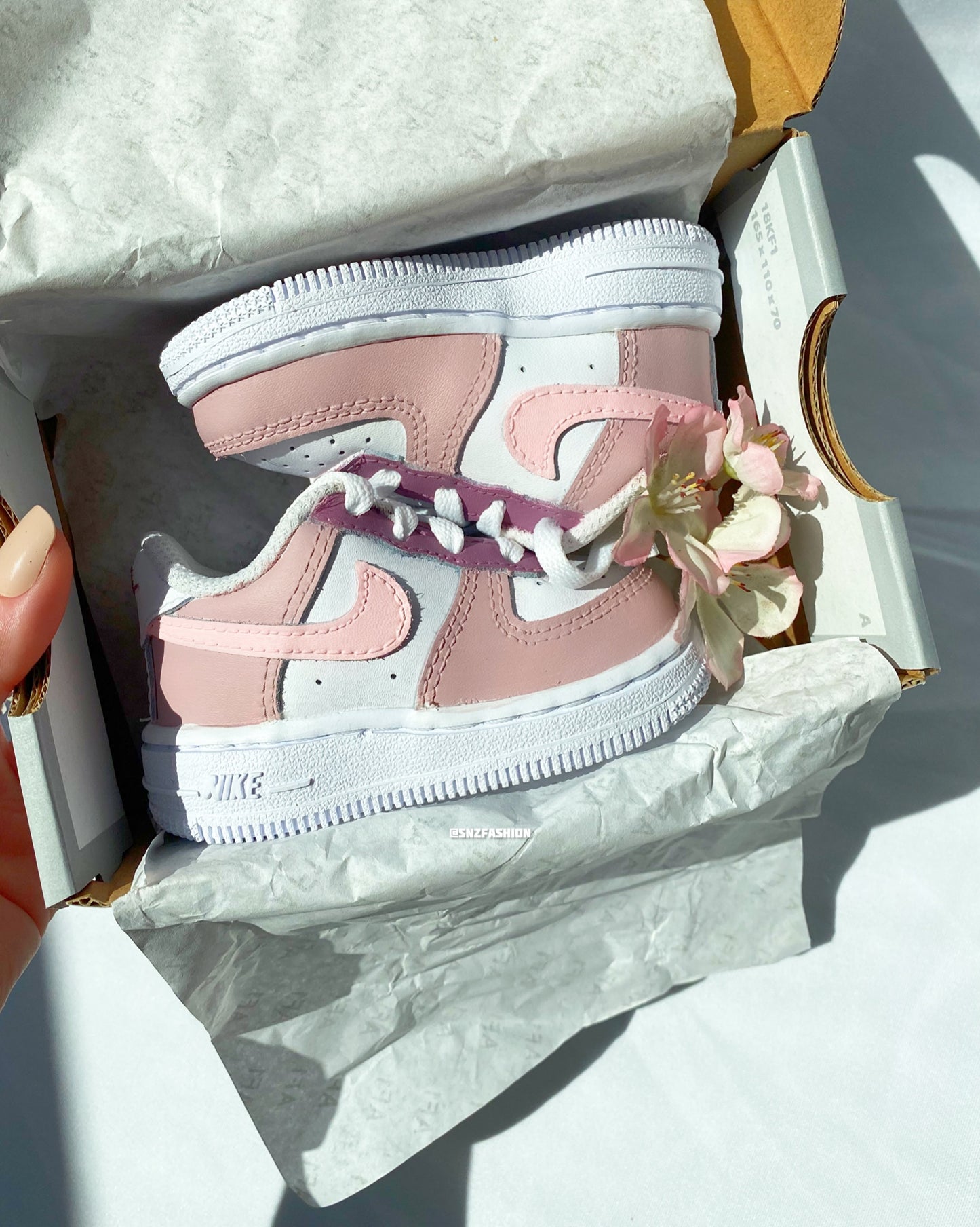 PINK BLOSSOM NIKE AIR FORCE 1'S (BABY/KIDS)
