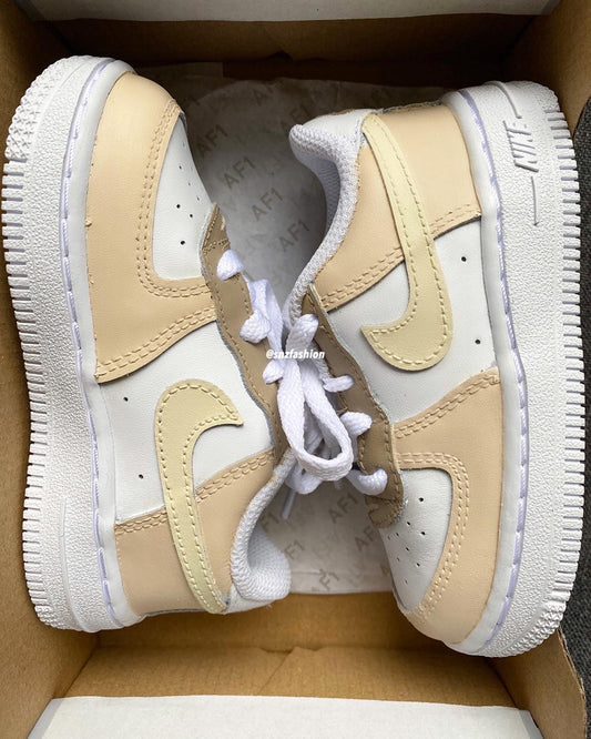 BEIGE BABY/KIDS NIKE AIR FORCE 1