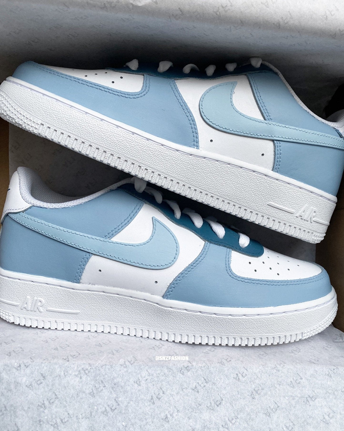 BLUE EARTH TONES NIKE AIR FORCE 1'S(BABY/KIDS)