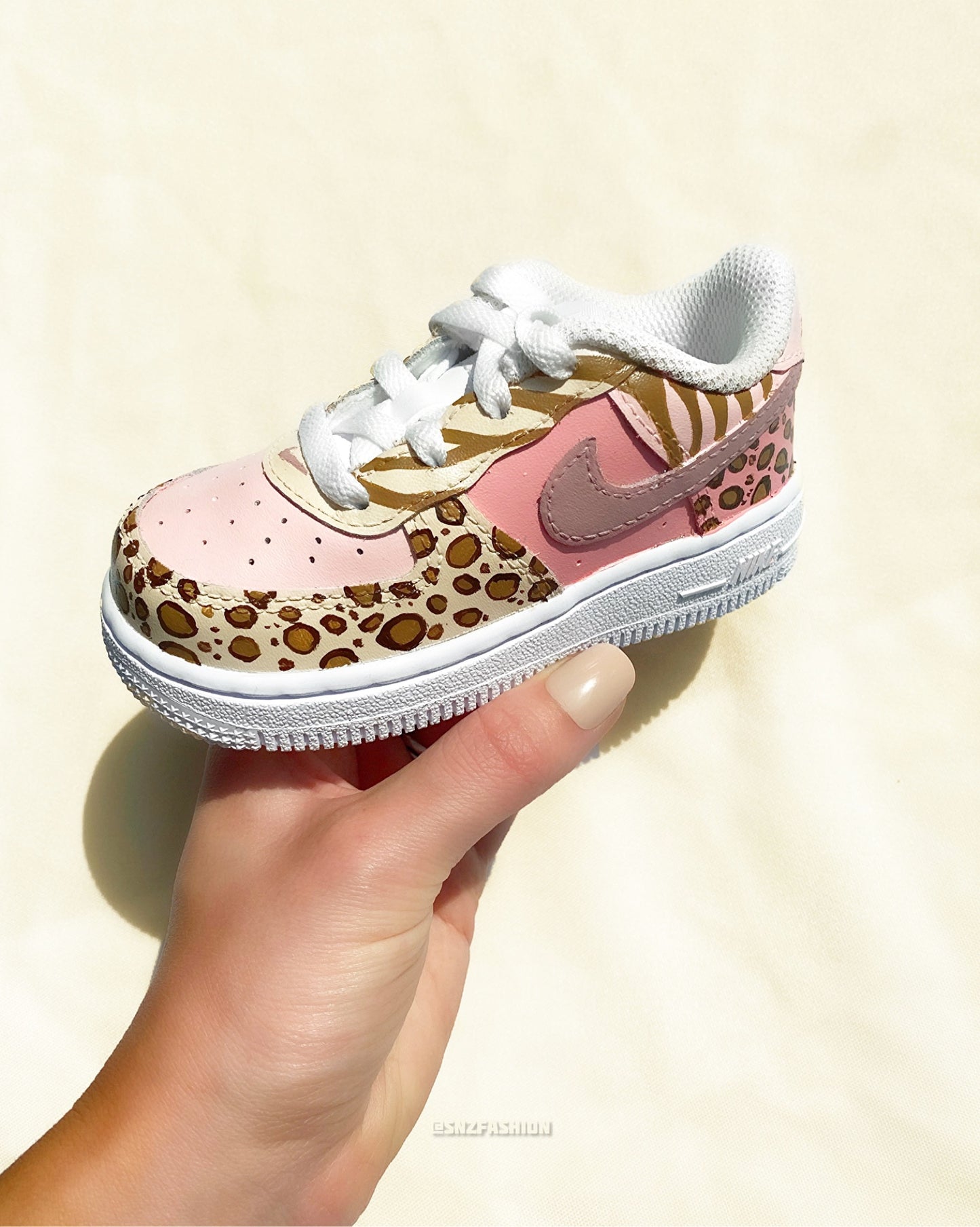 PINK ANIMAL BABY/KIDS NIKE AIR FORCE 1