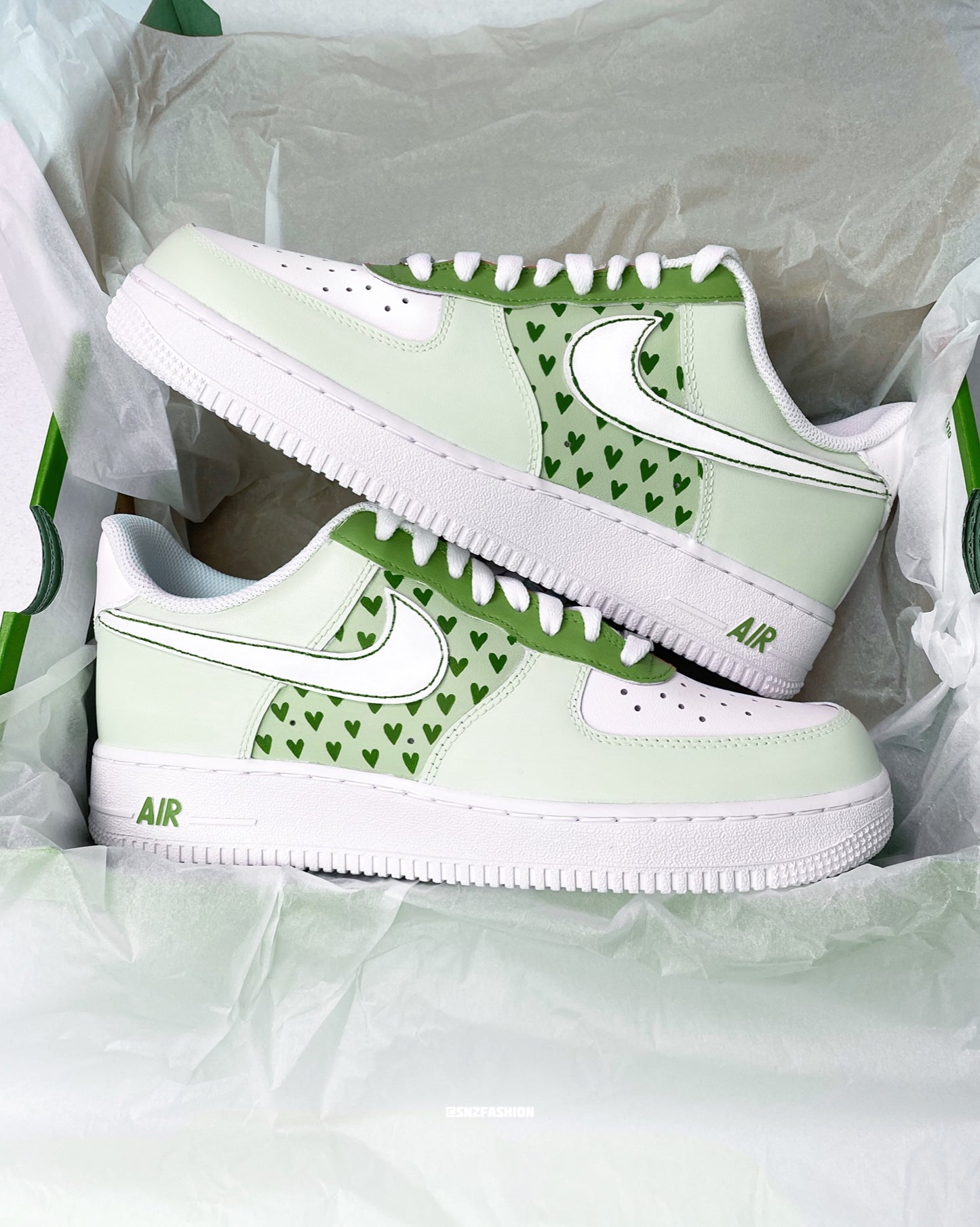 PASTEL HEARTS NIKE AIR FORCE 1'S (BABY/KIDS)