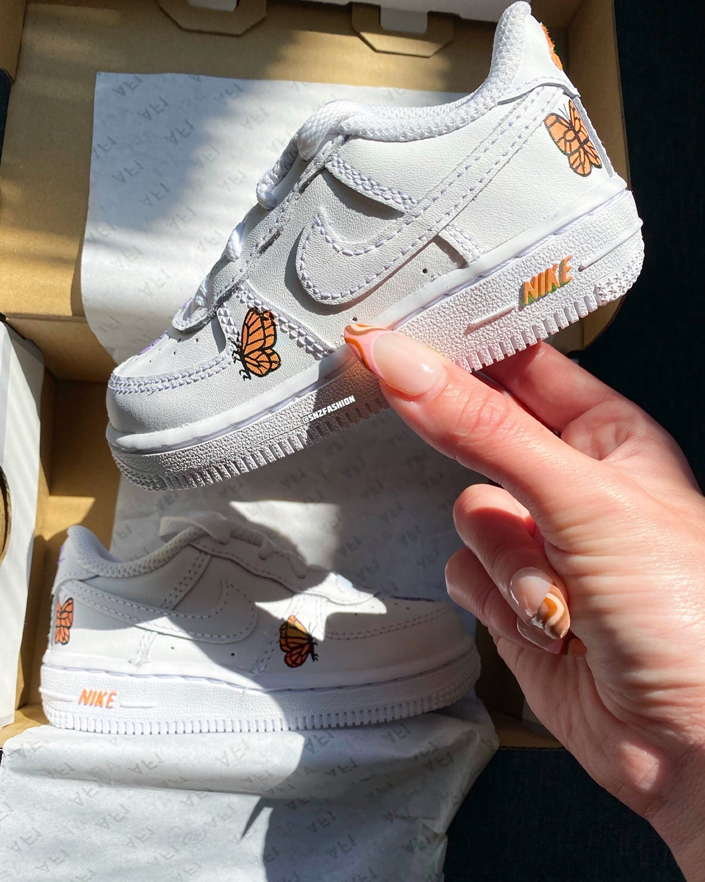 BUTTERFLIES BABY/KIDS NIKE AIR FORCE 1(more colours)
